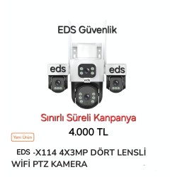 EDS X114 12MP 4 Lensli WiFi PTZ Kamera - Full Güvenlik